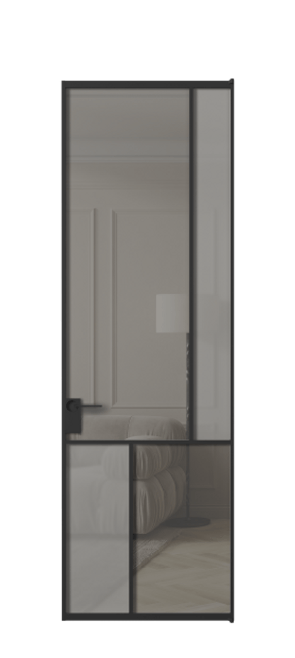 Дверь межкомнатная Mosaic АЛПЛ041.21 Алюминий Черный Сатинированное серое стекло, триплекс, 6 мм + Прозрачное серое стекло, триплекс Без короба чер Цена 160070 Стоимость комплекта двери включает:
1. Полотно (600/650/700/750/800/850/900/950*2000-2400 мм).
2. Короб
3. Комплект фурнитуры (2 торцевые петли и магнитный замок с ответной планкой). Фабрика дверей Волховец 8 (800) 551 43 19 Межкомнатная дверь Mosaic АЛПЛ041.21 Алюминий Черный Сатинированное серое стекло, триплекс, 6 мм + Прозрачное серое стекло, триплекс Цена 160070 ₽ | Volhovec