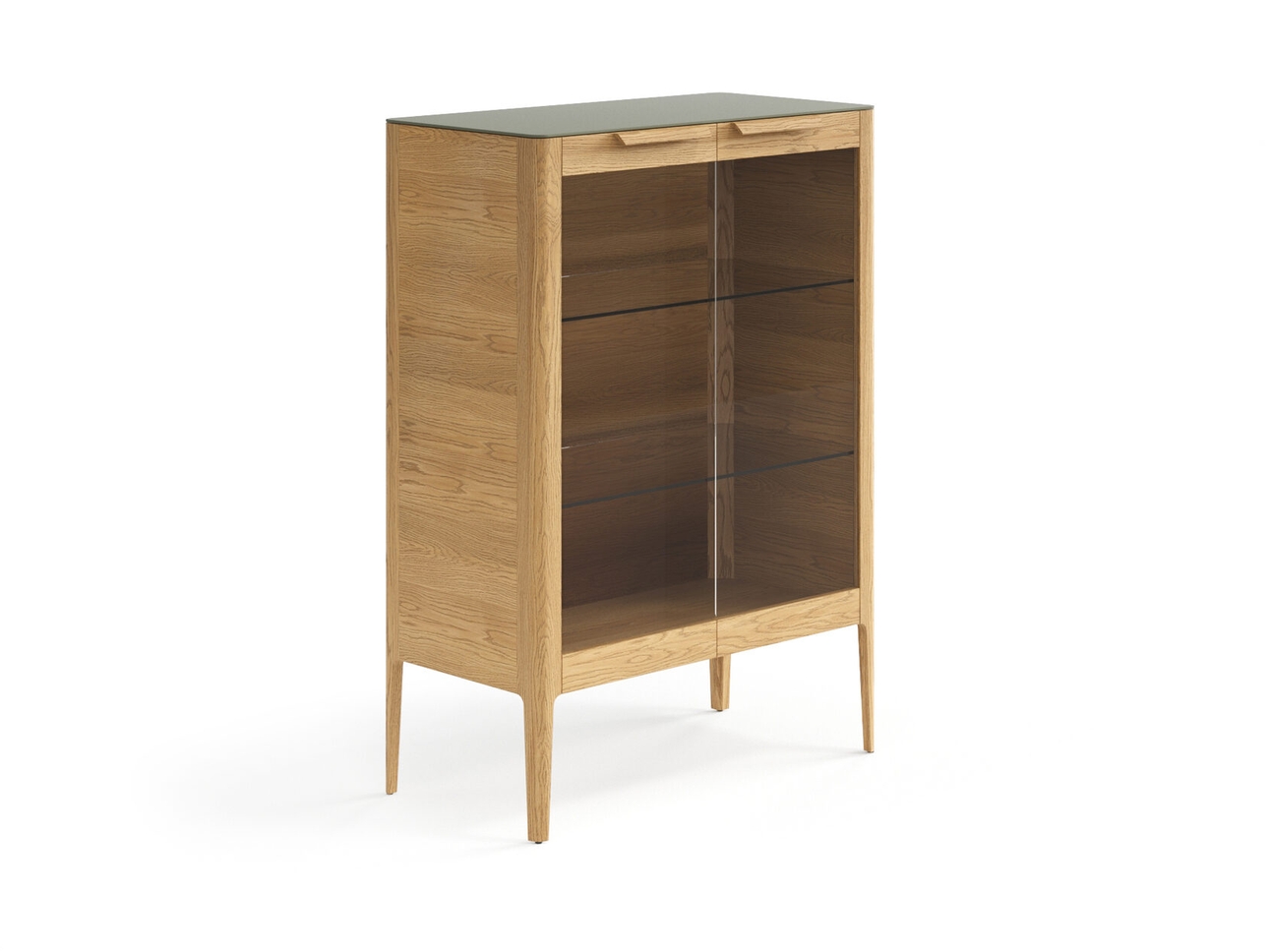 Витрина Piega дуб пшеничный матовый